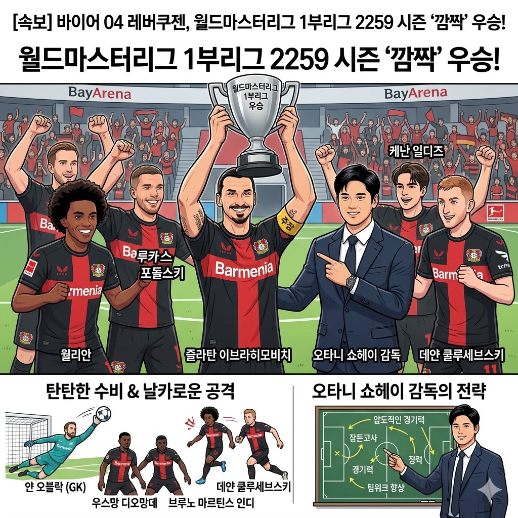 레버쿠젠, 2259년 `언더독의 반란`!